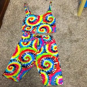 Tie Dye, Size Small, Two Piece.